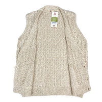 (VINTAGE) NEW MADE IN IRELAND caRRaigdonn COTTON LINEN KNIT VEST
