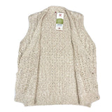 (VINTAGE) NEW MADE IN IRELAND caRRaigdonn COTTON LINEN KNIT VEST