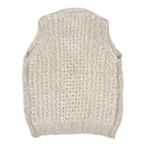 (VINTAGE) NEW MADE IN IRELAND caRRaigdonn COTTON LINEN KNIT VEST