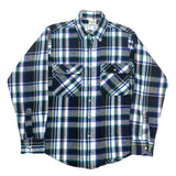 (VINTAGE) 1990'S～ FIVE BROTHER PLAID PATTERN HEAVY FLANNEL SHIRT