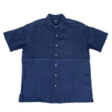 (VINTAGE) 1990'S～ MADE IN HONG KONG LANDS END LINEN 100% SHORT SLEEVE BOX SHIRT