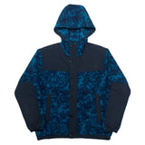 (VINTAGE) 1990'S～ THE NORTH FACE NYLON PANELED TOTAL PATTERN HOODED FLEECE JACKET