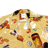 (designers) 1990'S～ MADE IN JAPAN KARL HELMUT BEER PATTERN ALL OVER PRINT RAYON LOOP COLLAR SHORT SLEEVE BOX SHIRT