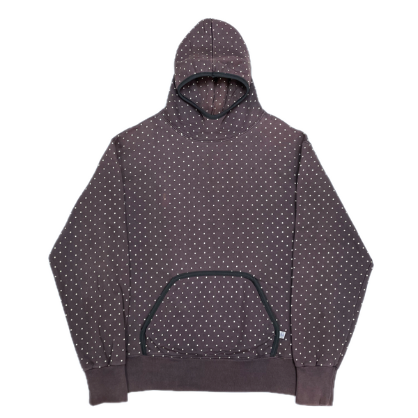 (DESIGNERS) 2001 GOOD ENOUGH POLKA DOTS PATTERN PULLOVER HOODIE SWEAT SHIRT