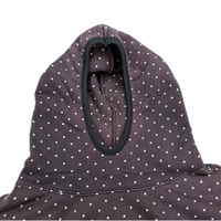 (DESIGNERS) 2001 GOOD ENOUGH POLKA DOTS PATTERN PULLOVER HOODIE SWEAT SHIRT