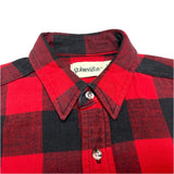 (vintage) 1990'S～ ST JOHN'S BAY BLOCK CHECKERED HEAVY FLANNEL SHIRT