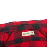 (vintage) 1990'S～ ST JOHN'S BAY BLOCK CHECKERED HEAVY FLANNEL SHIRT