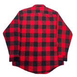 (vintage) 1990'S～ ST JOHN'S BAY BLOCK CHECKERED HEAVY FLANNEL SHIRT