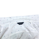 (designers) MADE IN JAPAN UNUSED SQUARE POLKA DPT PATTERN RAYON LOOP COLLAR SHORT SLEEVE BOX SHIRT