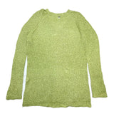 (designers) MADE IN JAPAN ISSEY MIYAKE PwRMANwNTw SILK 100% DISTRESSED LOW GAUGE KNIT