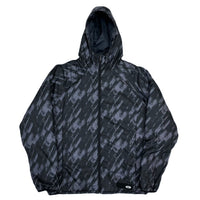 (VINTAGE) 2017 OAKLEY ALL OVER PRINT PADDED ZIP UP HOODIE