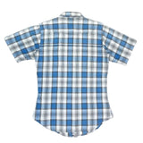 (VINTAGE) 1960'S～ RANCHCRAFT by Penneys SHADOW PLAID COTTON SHORT SLEEVE WESTERN SHIRT