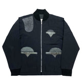 (VINTAGE) 1990'S～ CJ ENTERPRISES LEATHER PANELED NYLON HUNTING JACKET