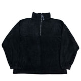 (VINTAGE) DEAD STOCK NEW MADE IN USA  UNKNOWN HALF ZIP PULLOVER FLEECE JACKET