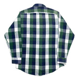 (VINTAGE) 1990'S～ MADE IN USA PRIVATE PROPERTY BLOCK CHECKERED HEAVY FLANNEL SHIRT