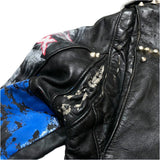 (VINTAGE) 1990'S～ MADE IN USA Schott 618 BIKER TAG CRUST PUNK REMAKE DOUBLE BREASTED BIKER JACKET