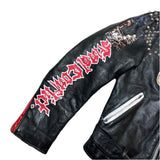 (VINTAGE) 1990'S～ MADE IN USA Schott 618 BIKER TAG CRUST PUNK REMAKE DOUBLE BREASTED BIKER JACKET