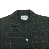 (vintage) 1960'S～ CITY PARIS MAN'S SHOP LATTICE PATTERN COTTON LOOP COLLAR BOX SHIRT