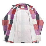(designers) 1998 MADE IN JAPAN GENERAL RESEARCH LATTICE PATTERN LOOP COLLAR BOX LIGHT FLANNEL SHIRT WITH PARASITE POCKET