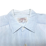 (designers) 1990'S～ MADE IN ITALY ARMANI JEANS BIG POCKET DESIGN SHIRT WITH STENCIL
