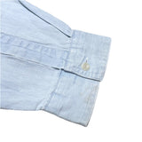 (designers) 1990'S～ MADE IN ITALY ARMANI JEANS BIG POCKET DESIGN SHIRT WITH STENCIL