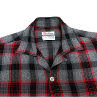 (VINTAGE) 1960'S～ Rayllama SHADOW PLAID LOOP COLLAR BOX SHIRT