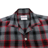 (VINTAGE) 1960'S～ Rayllama SHADOW PLAID LOOP COLLAR BOX SHIRT