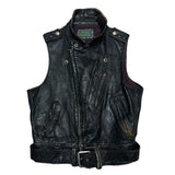 (vintage) R.H. Vintage REMAKE 1950'S～ DOUBLE BREASTED LEATHER BIKER VEST