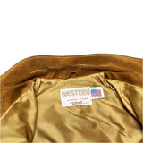 (VINTAGE) 1990'S～ MADE IN USA WESTERN by Schott SUEDE 4 POCKET TRUCKER JACKET