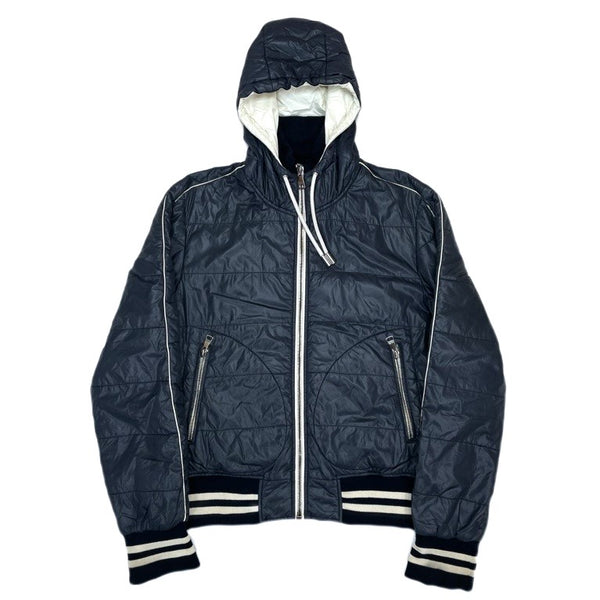 (DESIGNERS) MADE IN ITALY DOLCE & GABBANA PADDED ZIP UP HOODIE