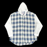 (VINTAGE) 1990'S～ URBAN FRONTIER THERMAL PANELED HOODED FLANNEL SHIRT