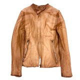 (DESIGNERS) MADE IN JAPAN Sisii WASHABLED SINGLE BREASTED LEATHER BIKER JACKET