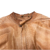(DESIGNERS) MADE IN JAPAN Sisii WASHABLED SINGLE BREASTED LEATHER BIKER JACKET
