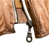(DESIGNERS) MADE IN JAPAN Sisii WASHABLED SINGLE BREASTED LEATHER BIKER JACKET