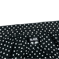 (DESIGNERS) AD2008 BLACK COMME des GARCONS POLKA DOTS PATTERN SHIRT