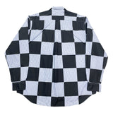 (designers) 2000'S～ MADE IN FRANCE COMME des GARCONS SHIRT PAINTED PLAID PATTERN LOOP COLLAR SHIRT