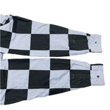 (designers) 2000'S～ MADE IN FRANCE COMME des GARCONS SHIRT PAINTED PLAID PATTERN LOOP COLLAR SHIRT