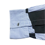 (designers) 2000'S～ MADE IN FRANCE COMME des GARCONS SHIRT PAINTED PLAID PATTERN LOOP COLLAR SHIRT