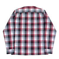 (VINTAGE) 2000'S～ WRANGLER SHADOW PLAID LOOP COLLAR BOX SHIRT