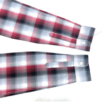 (VINTAGE) 2000'S～ WRANGLER SHADOW PLAID LOOP COLLAR BOX SHIRT