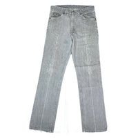 (VINTAGE) 1986 Levi's 509-2730 STRIPED GRAY DENIM PANTS