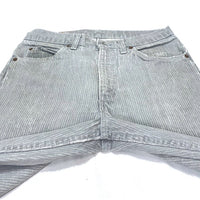 (VINTAGE) 1986 Levi's 509-2730 STRIPED GRAY DENIM PANTS