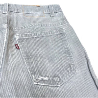 (VINTAGE) 1986 Levi's 509-2730 STRIPED GRAY DENIM PANTS