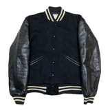 (VINTAGE) 1960'S～ MADE IN USA BUTWIN SLEEVE LEATHER PLAIN VARSITY JACKET