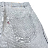 (VINTAGE) 1986 Levi's 509-2730 STRIPED GRAY DENIM PANTS