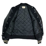 (VINTAGE) 1960'S～ MADE IN USA BUTWIN SLEEVE LEATHER PLAIN VARSITY JACKET