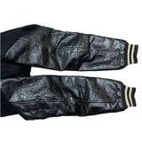 (VINTAGE) 1960'S～ MADE IN USA BUTWIN SLEEVE LEATHER PLAIN VARSITY JACKET