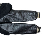 (VINTAGE) 1960'S～ MADE IN USA BUTWIN SLEEVE LEATHER PLAIN VARSITY JACKET