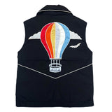 (VINTAGE) 1980'S～ MADE IN TAIWAN Le Weeds BALLOON EMBROIDERED DOWN VEST