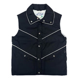 (VINTAGE) 1980'S～ MADE IN TAIWAN Le Weeds BALLOON EMBROIDERED DOWN VEST